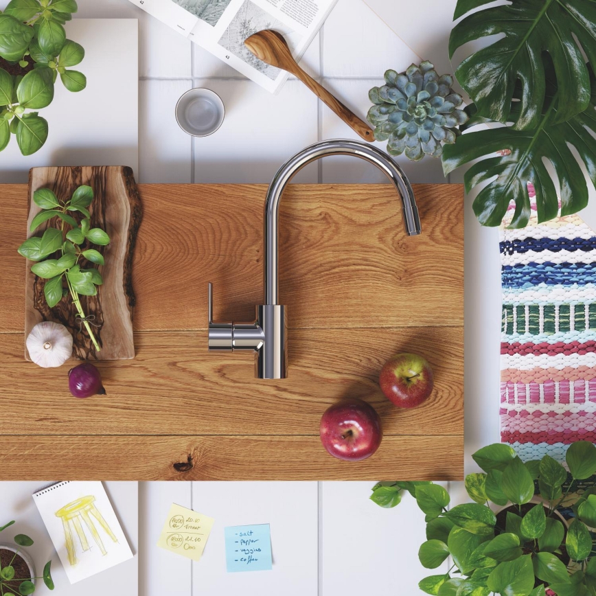 GROHE 32671002 - Смесител за кухненска мивка FEEL блестящ хром