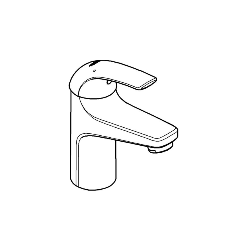 GROHE 32848000 - Смесител за умивалник BAUCURVE, полирано хромово покритие