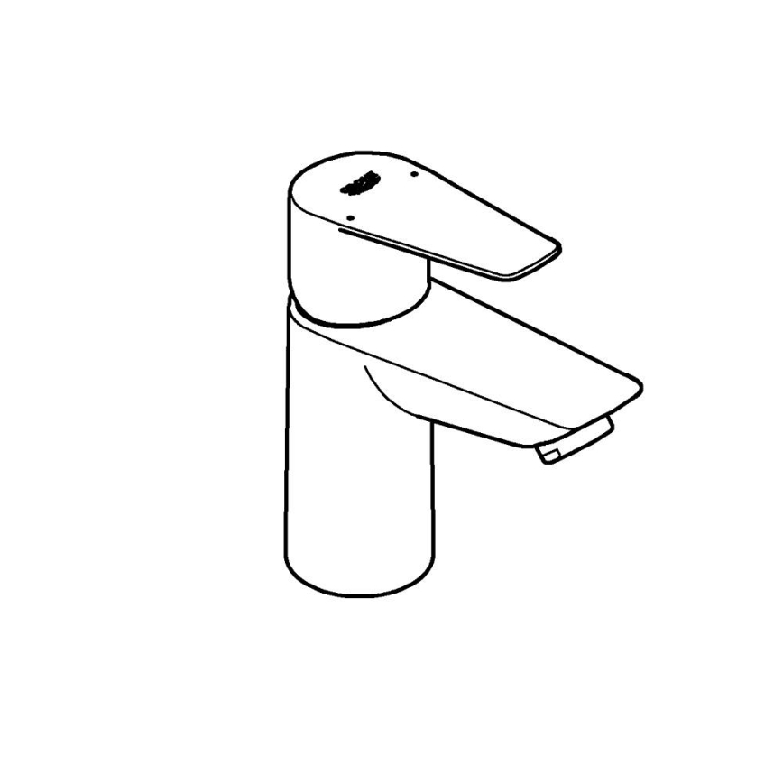 GROHE 32858001 - Смесител за умивалник BAUEDGE 147 мм блестящ хром