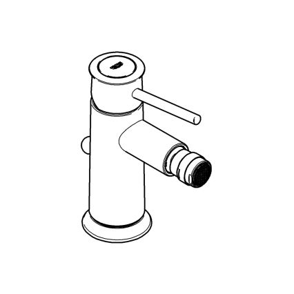 GROHE 32864000 - Смесител за биде BAUCLASSIC, полирано хромово покритие