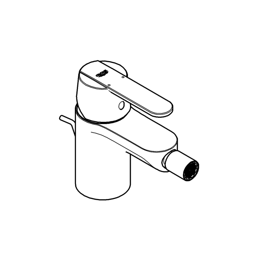 GROHE 32885000 - Смесител за биде GET DN 15, лъскав хром