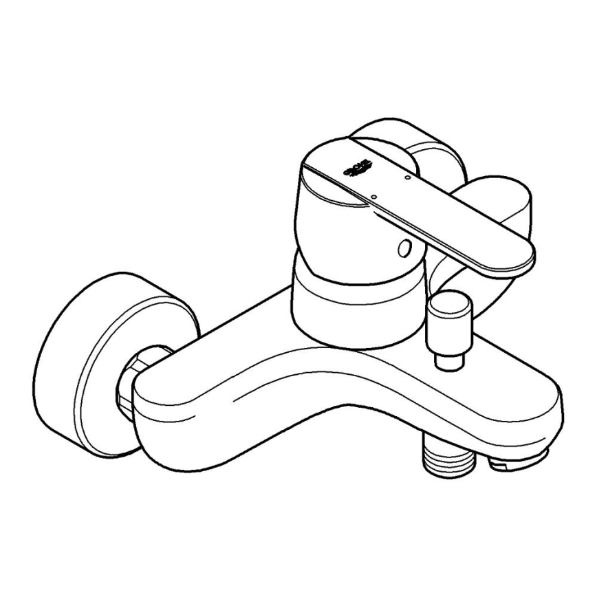 GROHE 32887000 - Смесител за вана GET DN 15, гланцов хром