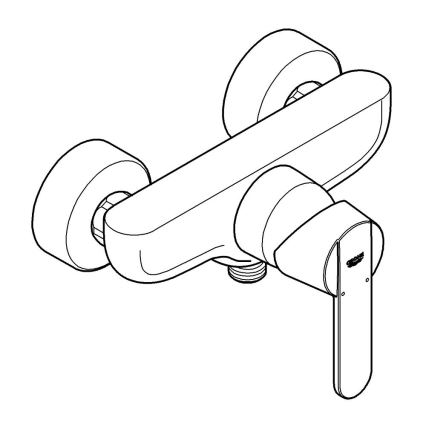 GROHE 32888000 - Душ смесител GET DN 15, лъскав хром