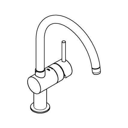 GROHE 32917000 - Смесител за кухненска мивка A 356 mm, блестящ хром