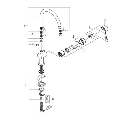 GROHE 32917KS0 - Кухненски смесител A DN 15, черен