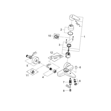 GROHE 33390002 - Смесител за вана EURODISC COSMOPOLITAN DN 15, лъскав хром