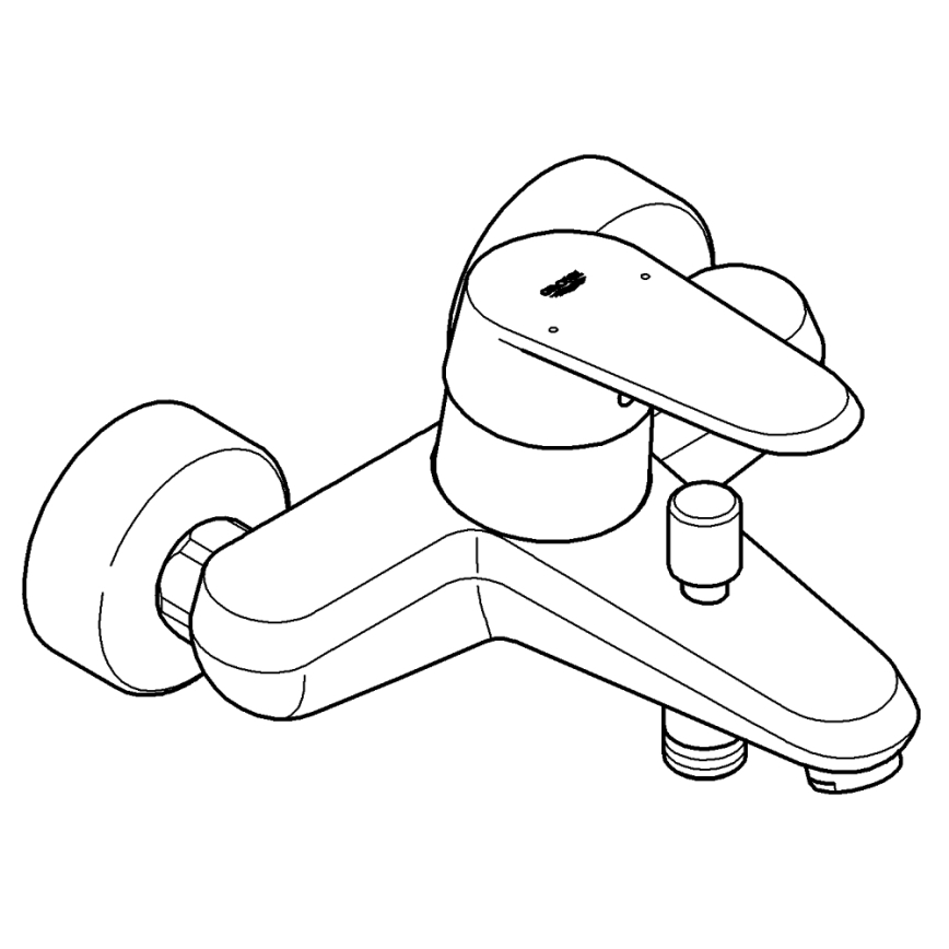 GROHE 33390002 - Смесител за вана EURODISC COSMOPOLITAN DN 15, лъскав хром