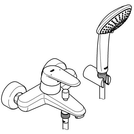 GROHE 33395002 - Смесител за вана EURODISC COSMOPOLITAN, полирано хромово покритие