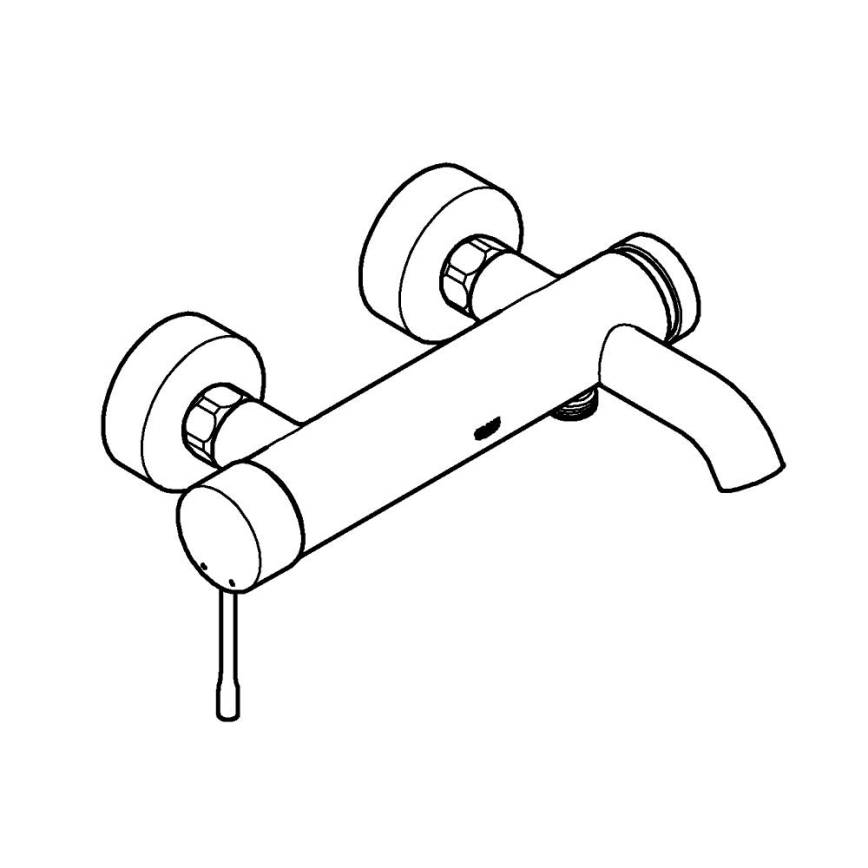 GROHE 33624GN1 - Смесител за вана ESSENCE 193 мм златно покритие