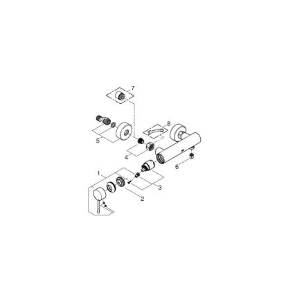 GROHE 33636001 - Смесител за душ ESSENCE, полирано хромово покритие