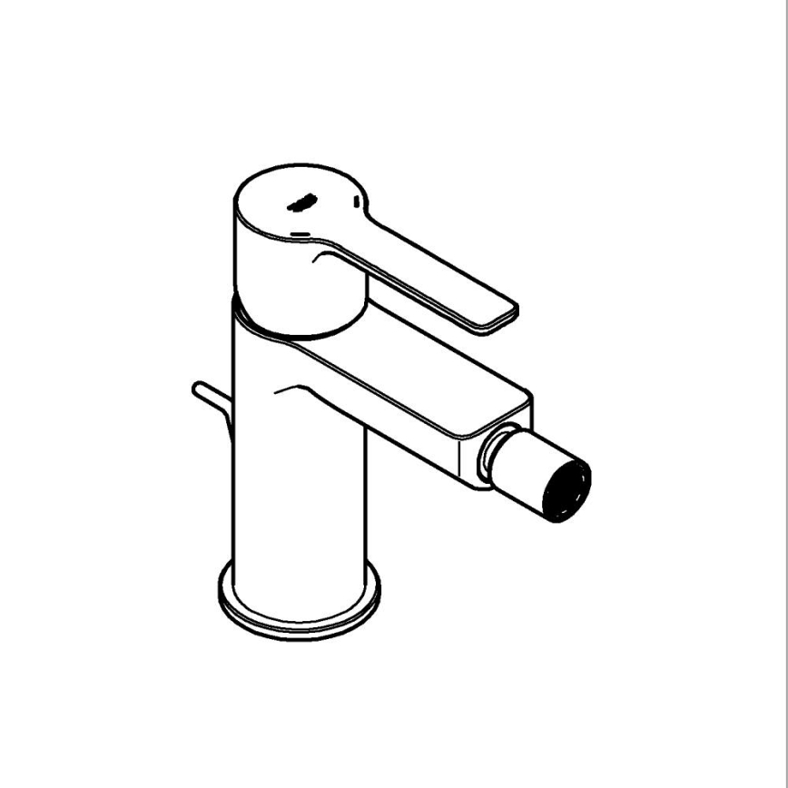 GROHE 33848001 - Смесител за биде LINEARE DN 15, лъскав хром