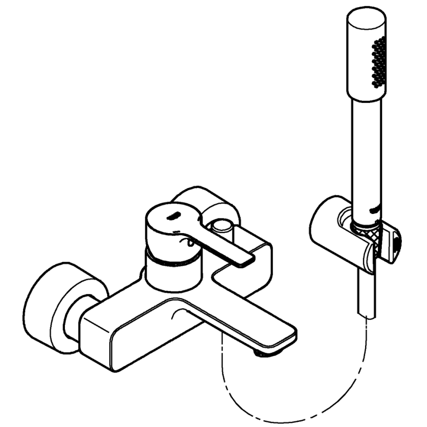 GROHE 33850001 - Смесител за вана LINEARE DN 15, полирано хромово покритие