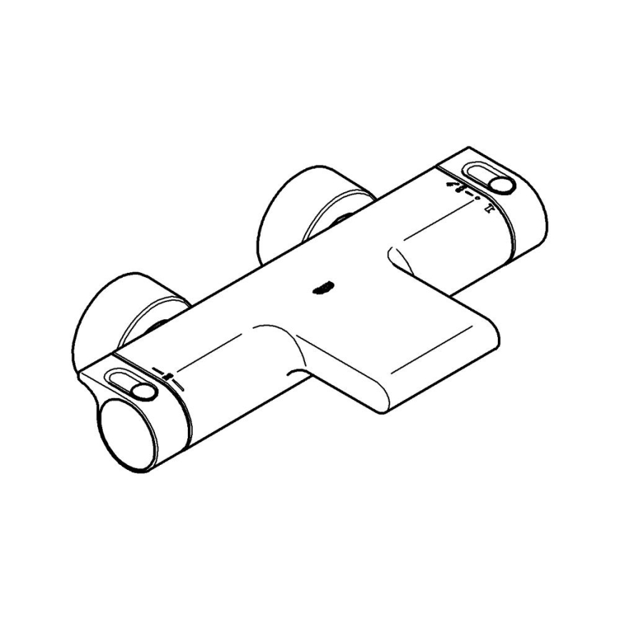 GROHE 34174001 - Термостатен смесител за вана GROHTHERM 2000 172 mm полиран хром