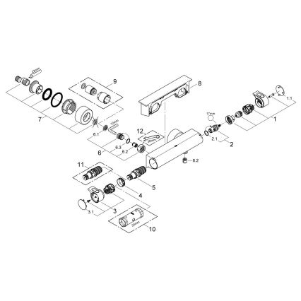 GROHE 34469001 - Термостатичен душ смесител GROHTHERM 2000 DN 15 хром