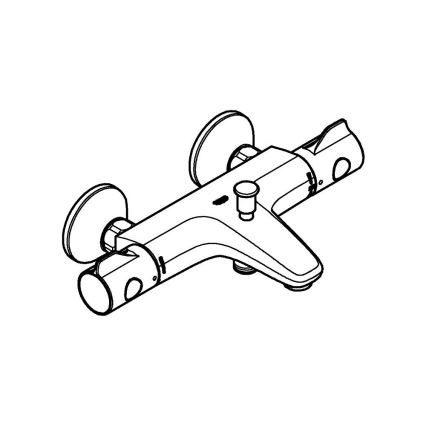 GROHE 34567000 - Термостатен смесител за вана GROHTHERM 800 DN 15, хром с висок гланц