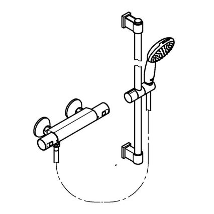 GROHE 34597001 - Термостатен смесител за душ PRECISION START DN 15 хром