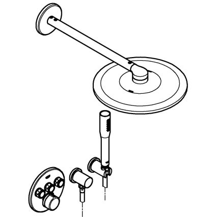 GROHE 34709000 - Душ комплект SMARTCONTROL Perfect, полирано хромово покритие