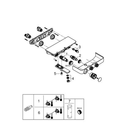 GROHE 34718000 - Термостатичен смесител за вана GROHTHERM SMARTCONTROL 12” хром