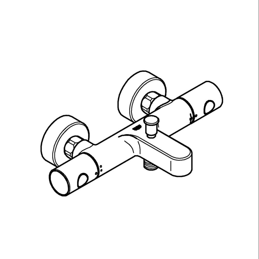 GROHE 34766000 - Термостатен смесител за вана GROHTHERM 800 COSMOPOLITAN DN 15 хром