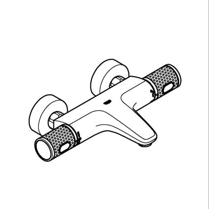 GROHE 34788000 - Термостатен смесител за вана PRECISION FEEL DN 15, полирано хромово покритие