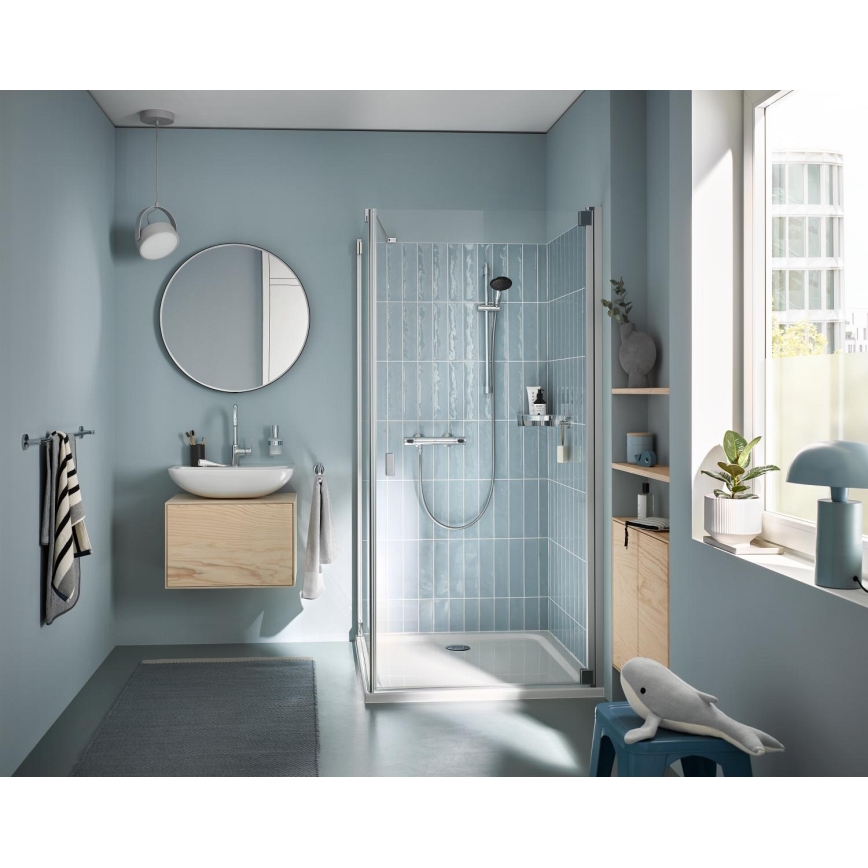 GROHE 34800001 - Душ комплект с термостатен смесител PRECISION FLOW 600 мм лъскав хром