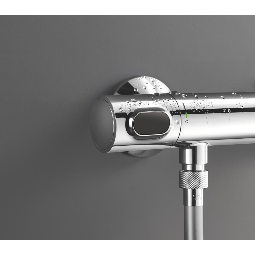 GROHE 34800001 - Душ комплект с термостатен смесител PRECISION FLOW 600 мм лъскав хром