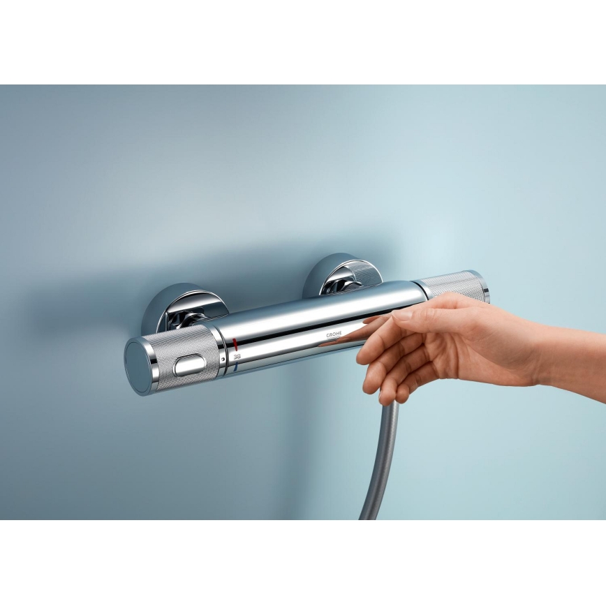 GROHE 34853001 - Комплект за душ с термостатен смесител PRECISION FEEL+ 90 см лъскав хром