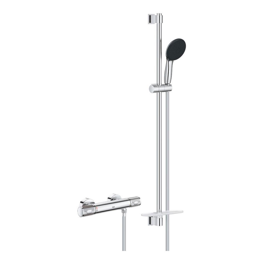 GROHE 34853001 - Комплект за душ с термостатен смесител PRECISION FEEL+ 90 см лъскав хром
