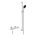 GROHE 34854001 - Душ комплект с термостатен смесител PRECISION START 900 мм, лъскав хром