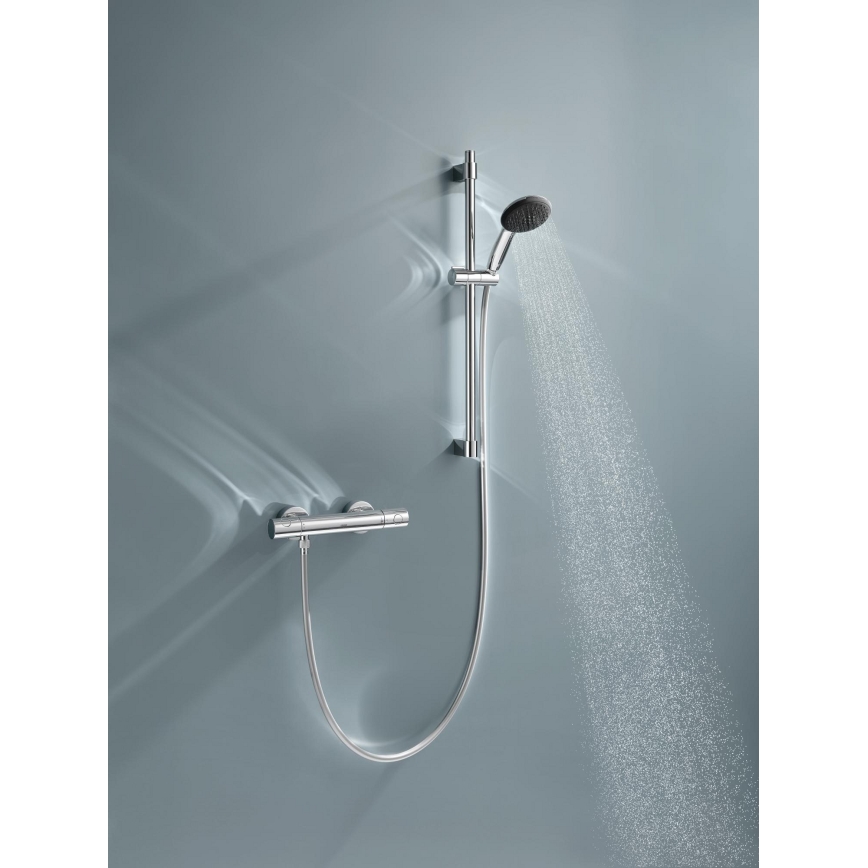 GROHE 34856000 - Душ комплект с термостатен смесител PRECISION GET 600 mm лъскав хром