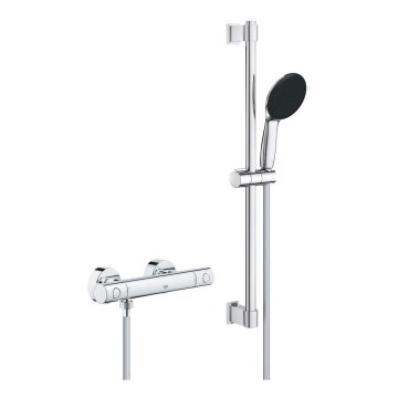 GROHE 34856000 - Комплект за душ с термостатен смесител PRECISION GET 600 mm блестящ хром