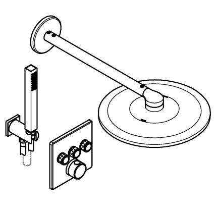GROHE 34875000 - Душова система PRECISION SMARTCONTROL 310 мм, лъскав хром