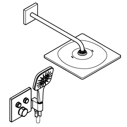 GROHE 34876000 - Душова система PRECISION SMARTCONTROL 310 × 310 мм, хром