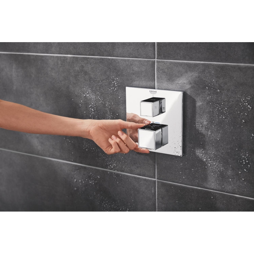 GROHE 34879000 - Вграден комплект за душ PRECISION CUBE 310 × 310 mm хром