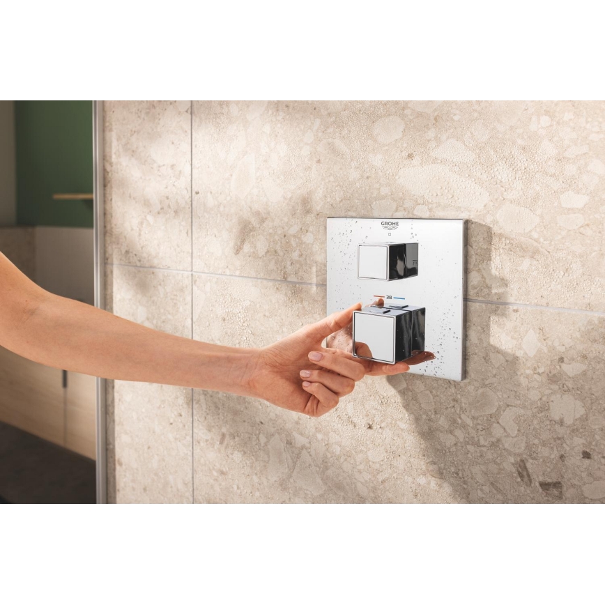 GROHE 34879000 - Вграден комплект за душ PRECISION CUBE 310 × 310 mm хром