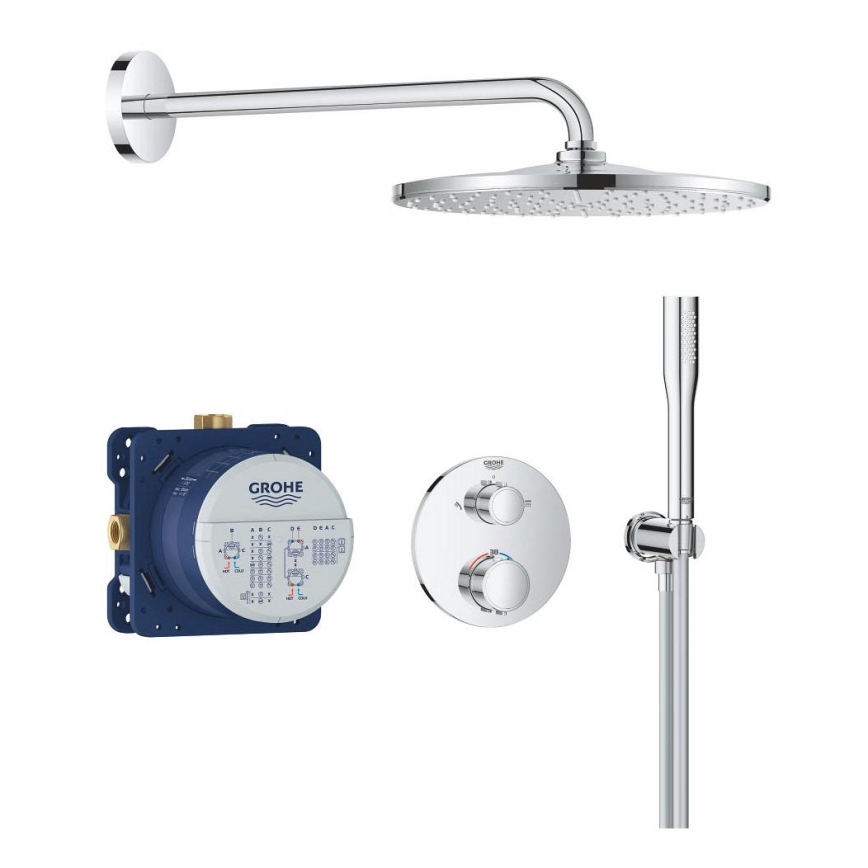 GROHE 34880000 - Вграден статичен душ смесител GROHTHERM SMARTCONTROL, хром