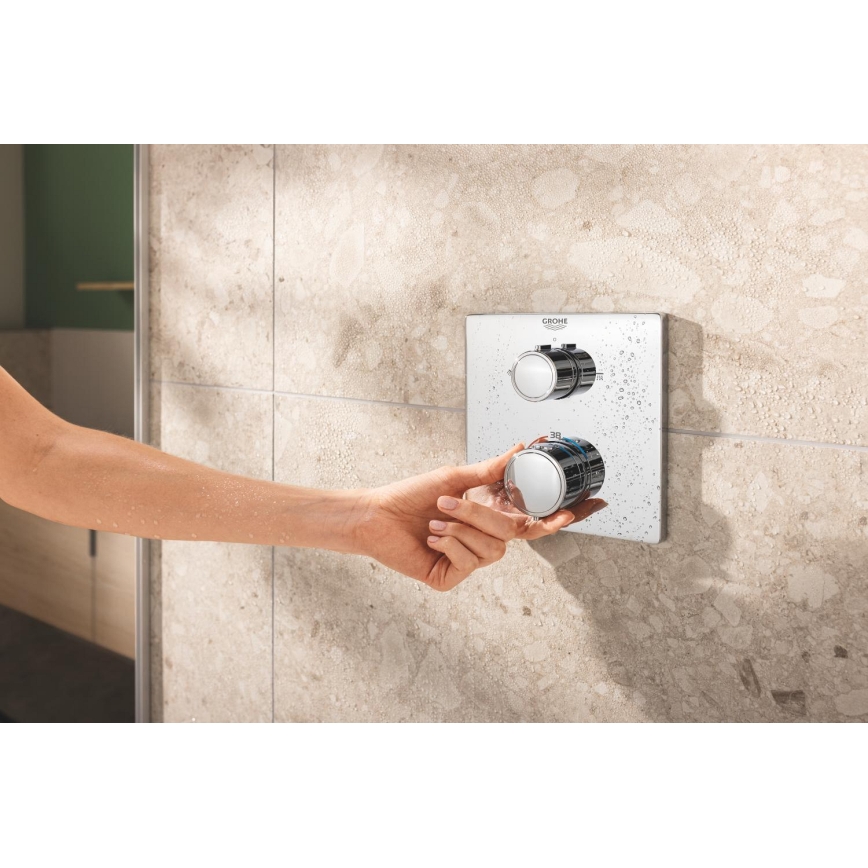 GROHE 34881000 - Вграден душов комплект PRECISION 310 × 310 mm лъскав хром