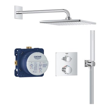 GROHE 34881000 - Вградена душ система PRECISION 310 × 310 mm, полирано хромово покритие