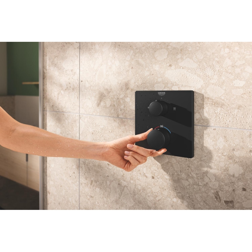 GROHE 348822430 - Душ комплект PRECISION 250 × 250 мм черен