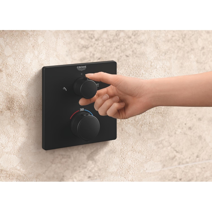 GROHE 348822430 - Душ комплект PRECISION 250 × 250 мм черен