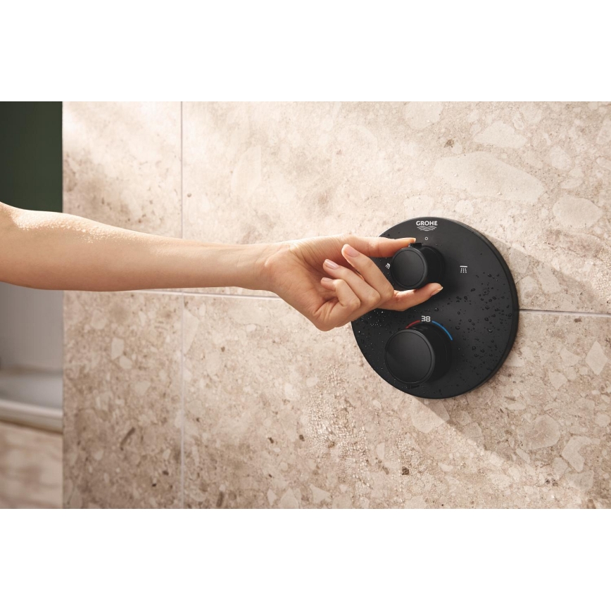 GROHE 348832430 - Душ комплект VITALIO START 250 мм, черен