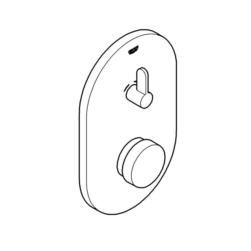 GROHE 36321000 - Самозатваряща се душ батерия EUROSMART COSMOPOLITAN T хром