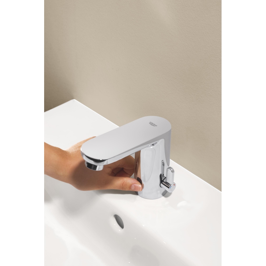 GROHE 36366002 - Електронен смесител за мивка GET E, лъскав хром