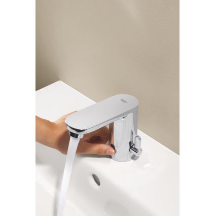 GROHE 36366002 - Електронен смесител за мивка GET E, лъскав хром