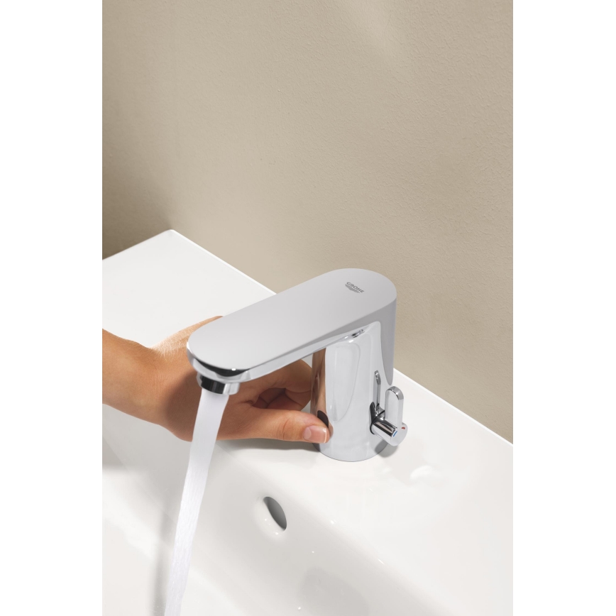 GROHE 36366002 - Електронен смесител за мивка GET E, лъскав хром