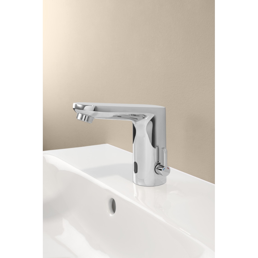 GROHE 36366002 - Електронен смесител за мивка GET E, лъскав хром