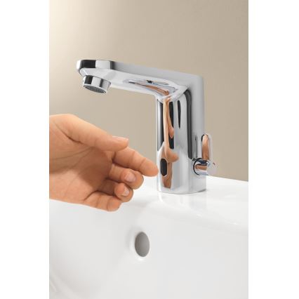 GROHE 36366002 - Електронен смесител за мивка GET E, лъскав хром
