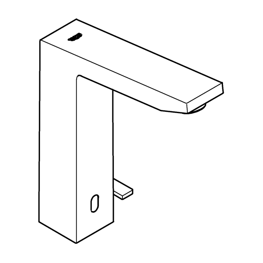 GROHE 36440000 - Инфрачервена електронна смесителна батерия за мивка EUROCUBE E DN 15 хром