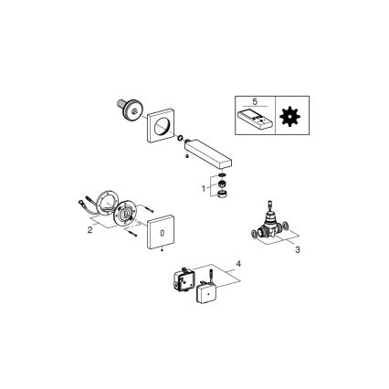 GROHE 36442000 - инфрачервен електронен смесител EUROCUBE E лъскав хром