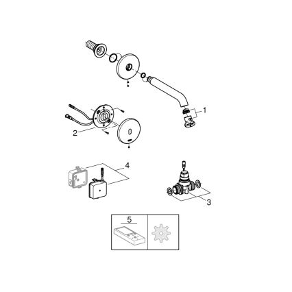 GROHE 36447000 - Инфрачервен електронен смесител ESSENCE E 182 мм, лъскав хром